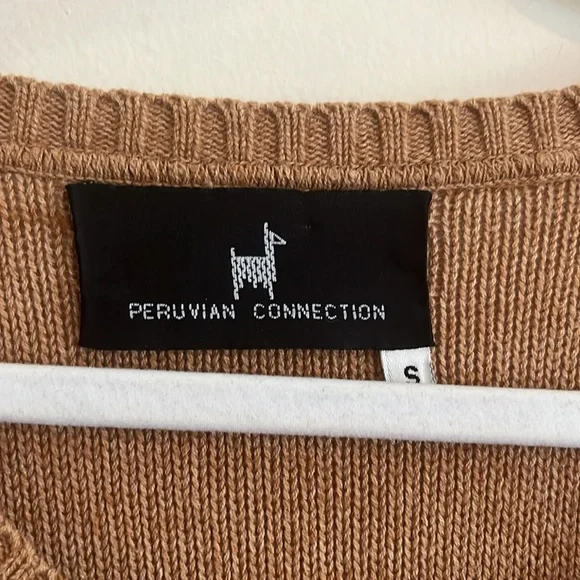 Peruvian Connection Cotton Tunic Sweater Top Lagenlook Luxury Minimalist Cozy - Picture 2 of 5